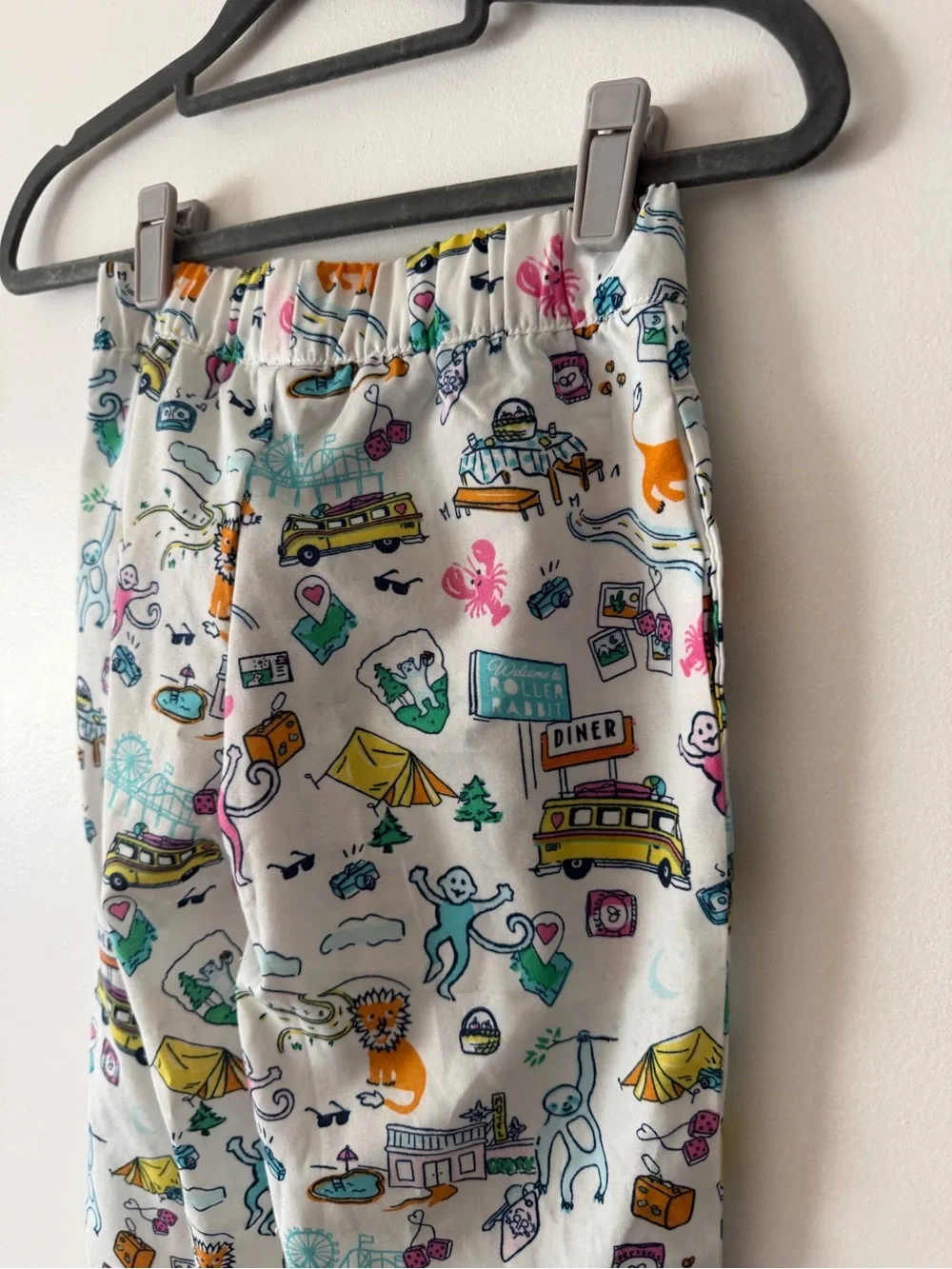Roller Rabbit x Target Kids Pajama Pants with Roadtrip Cartoon Motif S 6/7 NWT